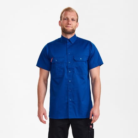 Engel Extend herenoverhemd met korte mouwen 7183-810 - Surfer Blue - 39/40