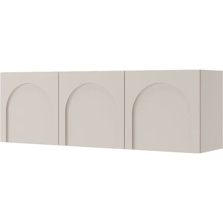 Selsey ARKADIA - TV-kast met drie deuren en gefreesde fronten, Kasjmiergrijs 150 cm