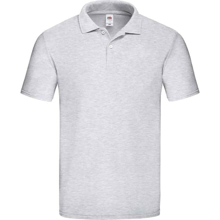 Fruit of the Loom Heren Original Pique Heather Poloshirt (Heide Grijs)