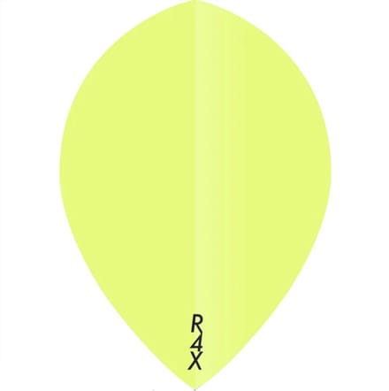 DLDarts - Pear Flights - 100 micron - 1 Set - Fluor Geel