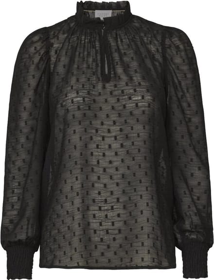 SISTERS POINT Esar-ls - Dames Blouse - Black - Maat S