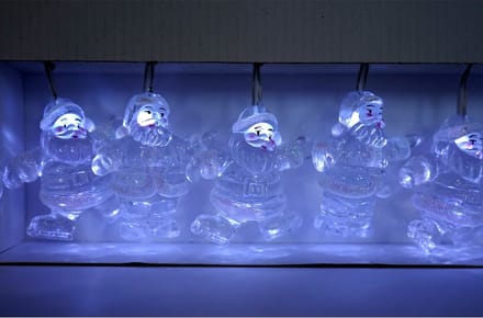 Konstmide LED lichtsnoer kerstman 6,75 m