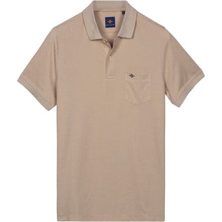 Baileys Polo Subtle Two-Tone Chestpocket Short Sleeve Zand / male