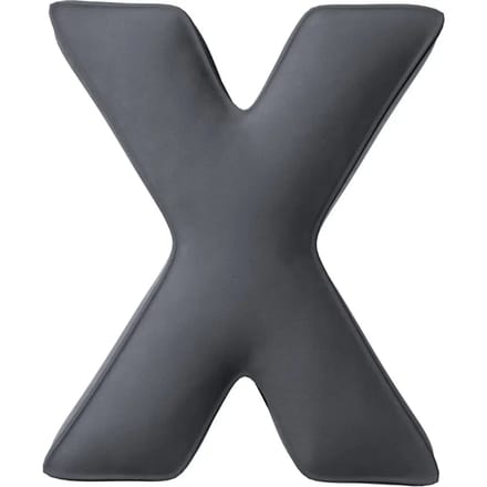 Kussen letter x Yellow Tipi Posh Velvet