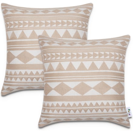 Kussensloop Chino beige 45x45 cm, 2 stuks