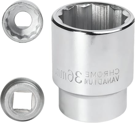 Professionele 36 mm 3/4 inch 12-zijdige steeksleutel voor zware klussen, CR-MO staal