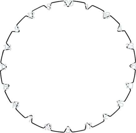 Unicorn Eclipse Ultra-Visible Horizontal Number Ring