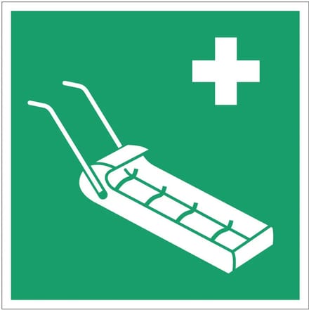 Reddingsslee bord – E071 | gecoat dibond materiaal | 30 x 30 cm