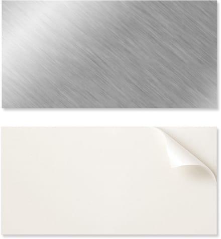 Zelfklevende PVC-wandtegels met metaalstructuur 10x40x20 cm