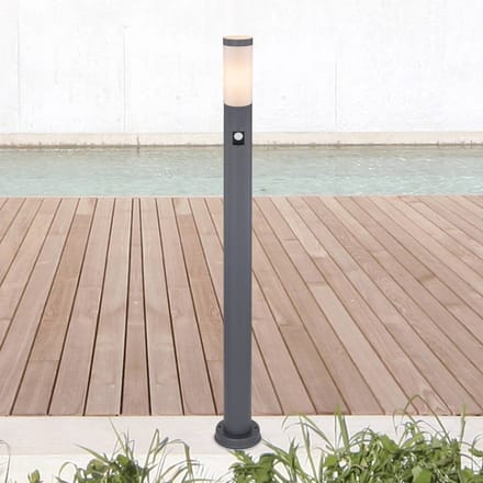Globo vloerlamp Boston - antraciet - metaal - 12,7 cm - E27 fitting - 3159AS