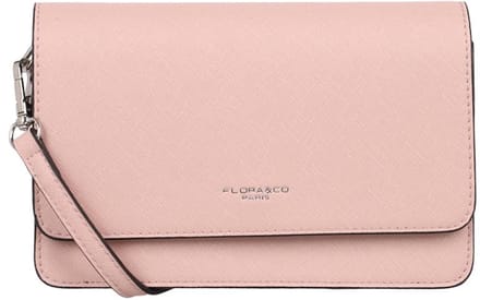 Flora & Co Sara Kleine Crossbodytas Dames - Imitatieleer - Pastel Roze