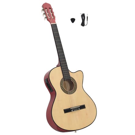 vidaXL - Gitaar - cutaway - met - equalizer - 6 - snaren - western - klassiek