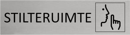 CombiCraft Aluminium deurbordje Stilteruimte 165x45mm - per stuk