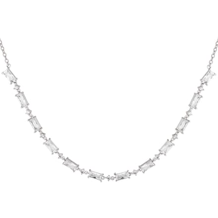 Bijoutheek Collier Vierkante Stenen Crystal