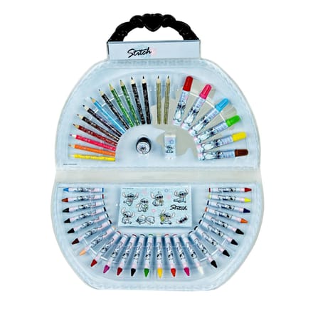 van der Meulen kleurkoffer Stitch 51-delig creatieve set kinderen.