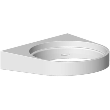 Dornbracht Lissé replacement wall bracket for toilet brush set, wall model 83900970-00, 081797506-00