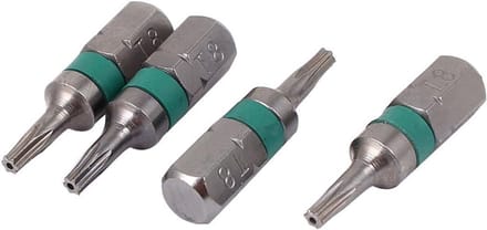 Magnetische Torx Veiligheid Schroevendraaier Bitset - T8 Zeskant Schroefkop Verwijdering
