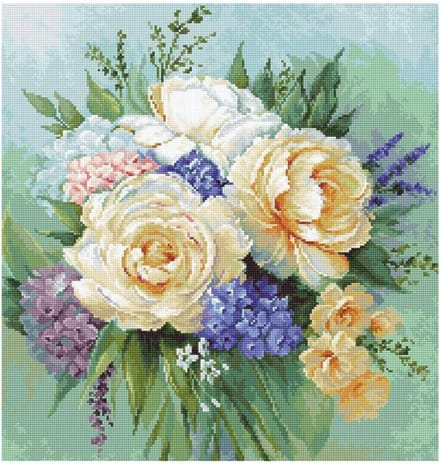 Borduurpakket Bloemenboeket