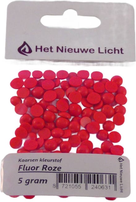 Het Nieuwe Licht ® - Kaarsen kleurstof - FLUOR ROZE - 5 gram