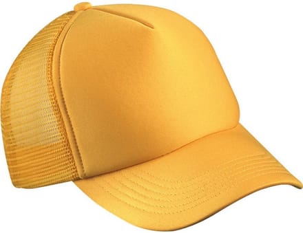 Myrtle Beach Volwassenen Unisex 5 Panel Polyester Mesh Cap (Goudgeel)