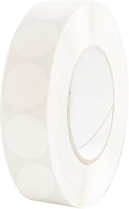 10mm Ronde Sluitzegels / Sluitsticker - Rol van 5000 stuks - Transparant