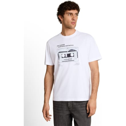 Tom Tailor Denim - T-shirt met print in relaxed fit - Maat M - White