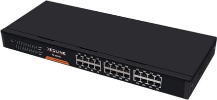 Redline RL-S2024G 24-poorts Gigabit Netwerkswitch – 10/100/1000 Mbps – RJ-45 – Plug & Play