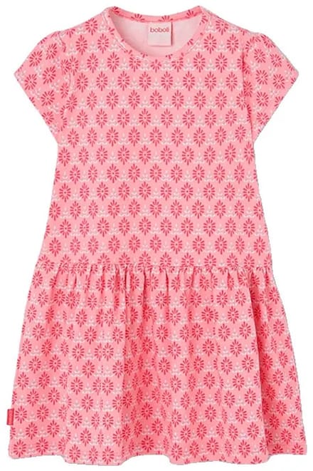 Boboli 303129 Korte Mouw Jurk Roze 7 Years Meisje
