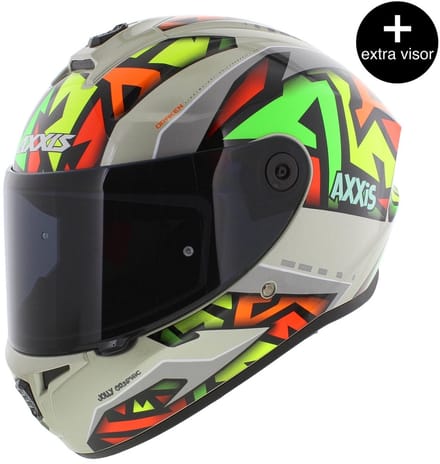 Axxis Draken S helm Jolly glans grijs
