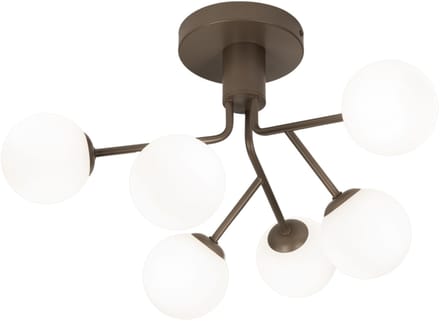 Lumidora Plafondlamp 75466 - Plafonniere - GINO - 6 Lichts - G9 - Bruin - Metaal