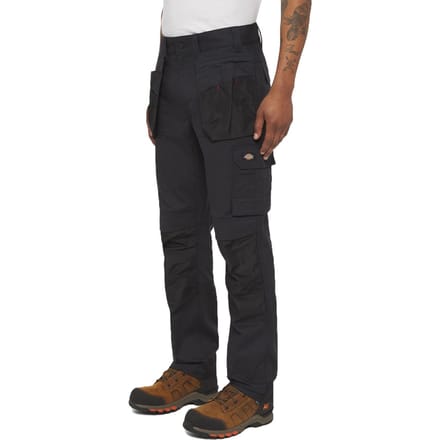 Dickies Multi Pocket Utility Polyester Zwarte Werkbroek voor Mannen
