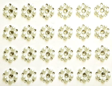 Always & Forever Adhesive Pearls & Rhinestone Cluster