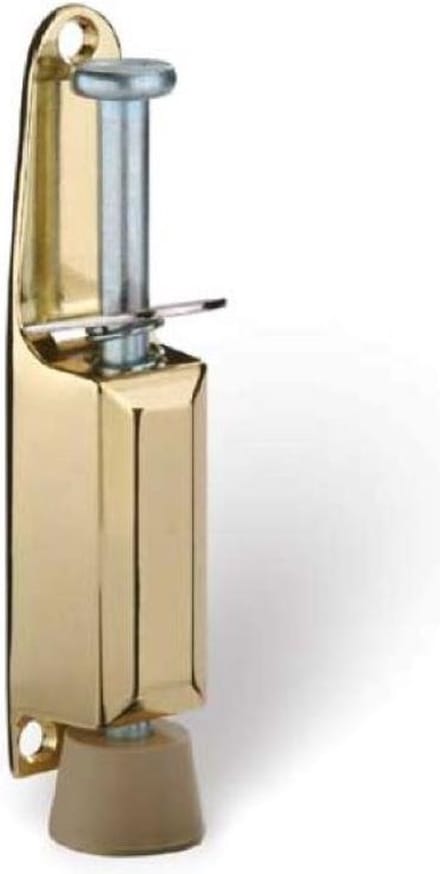 Deurstopper / deurvastzetter | voetbediening | messing kleur | 127 x 25 mm