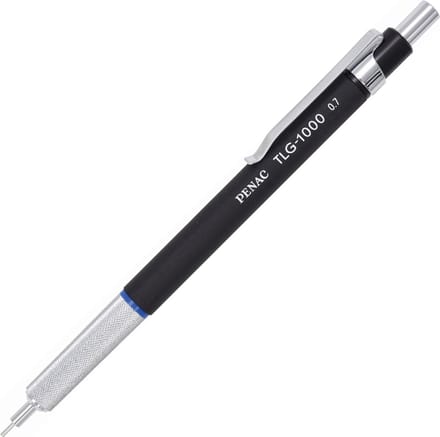 Penac - TLG-1000 - Vulpotlood - 0.7 mm - Zwart - Extra Grip