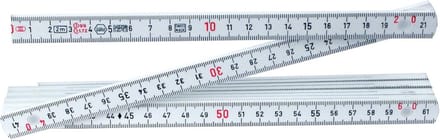 Flexibele Vouwliniaal 2 Meter - Metrisch Met Buitenaflezing - Robuust en Krasbestendig