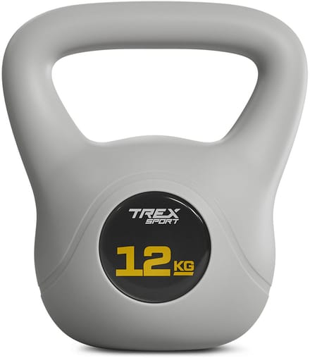 Trex Sport TX-012CKB - Kettlebell - Vinyl trainingsgewicht - 12 kg - Met brede handgreep