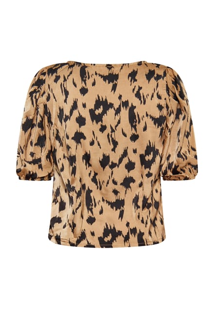 Faina Blouse Dames Camel Veelkleurig