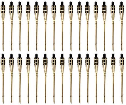 Bamboefakkels 30 stuks - Tuin Decoratie en Verlichting 90 cm
