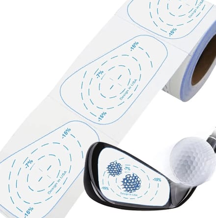 200-Pack Golf Impact Labels voor IJzers - Swing Trainer en Slag Analyse Hulpmiddel