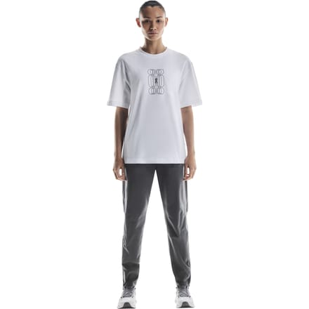 On Club-t Graphic 1 W White | Black White | Black Maat: M | Tops Outlet | Dames | Wit