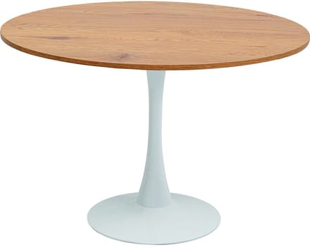 Eettafel Schickeria Ø110cm eik en wit Kare Design