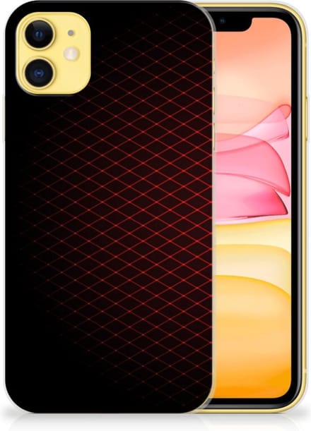 Apple iPhone 11 TPU bumper Geruit Rood