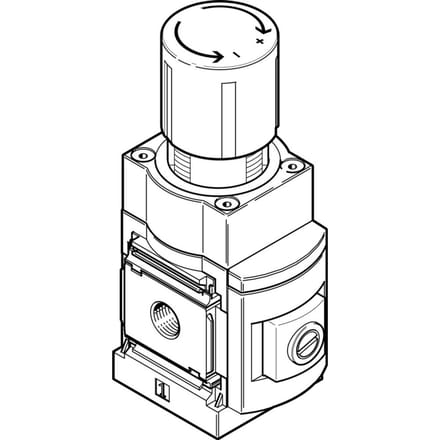 Festo Precisiedrukregelventiel G1/2'' 0.1-4bar 3000l/min - 538024 - P2WVS
