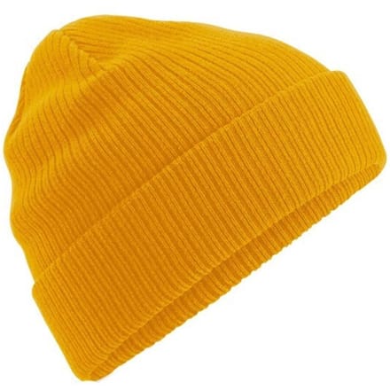 Beechfield Biologische Katoenen Beanie (Mosterd Geel)