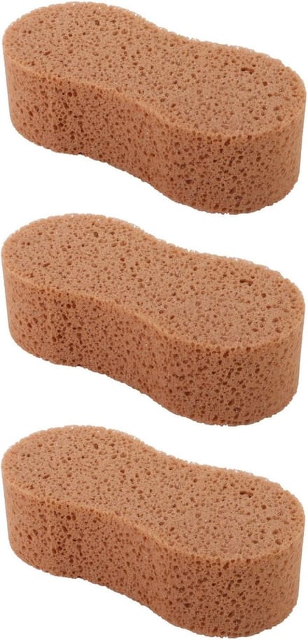 Schoonmaakspons - 3x - 20 x 9 cm - autospons - klusspons - spons - schoonmaakartikelen / auto wassen