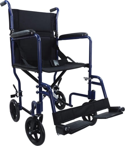 Aidapt Transportrolstoel Aluminium - Blauw