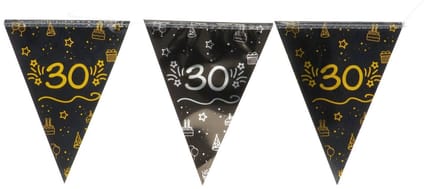 Folat - Vlaggenlijn shining glam 30 jaar - 4 m