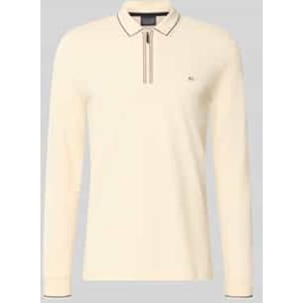 slim fit poloshirt met rits