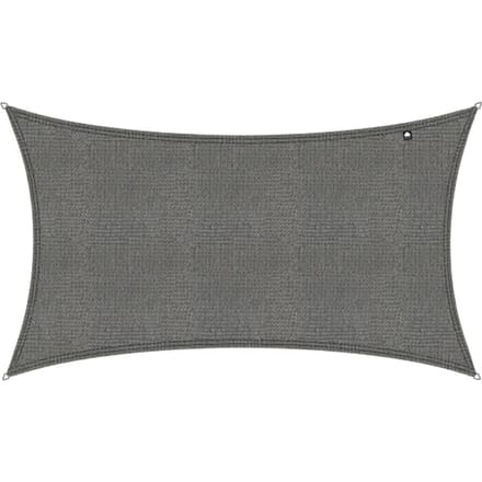Kopu® Schaduwdoek Rechthoek 280 gram Waterdoorlatend 2x4 m - Grijs
