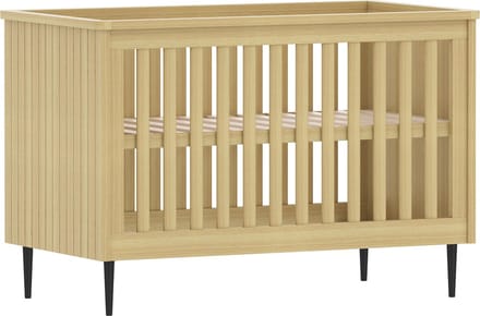 Born Lucky Babybed / Ledikant Praag verstelbare bodem 60x120 cm - Natural